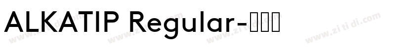 ALKATIP Regular字体转换